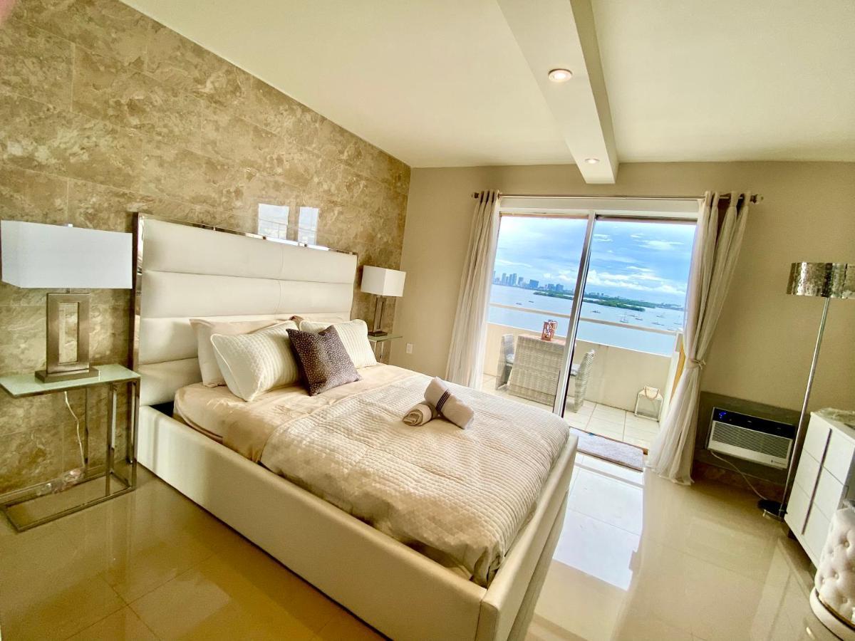 Premium Modern Waterfront Apartment With Miami Skyline View On The Bay 5 Mins Drive To Miami Beach With Free Parking Buitenkant foto